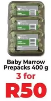 Baby Marrow Prepacks