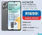 Honor - 6.74" 64GB X5c 4G Smartphone