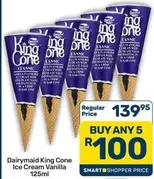 Dairymaid - King Cone Ice Cream Vanilla