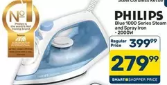 Philips - Blue 1000 Series Steam and Spray Iron - 2000W