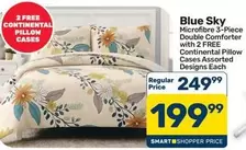 Microfibre 3-Piece Double Comforter
