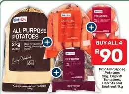 Pick n Pay - PnP All Purpose Potatoes, English Tomatoes, Carrots and Beetroot