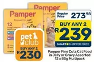Pamper - Fine Cuts Cat Food in Jelly or Gravy Assorted