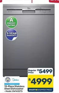 13-Place Stainless Steel Dishwasher