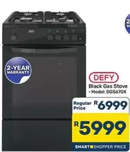 Defy - Black Gas Stove