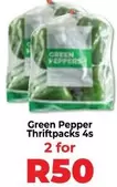 Green Pepper Thriftpacks 4s