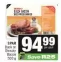 Spar - Back or Streaky Bacon