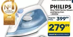 Philips - Blue 1000 Series Steam and Spray Iron - 2000W