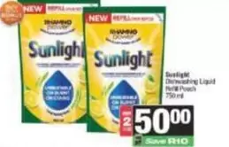 Sunlight - Dishwashing Liquid Refill Pouch