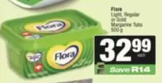 Flora - Light, Regular or Gold Margarine Tubs