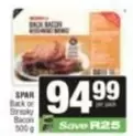 Spar - Back or Streaky Bacon