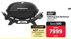 weber - Tabletop Gas Barbecue