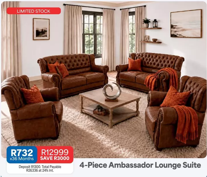 Total - 4-Piece Ambassador Lounge Suite