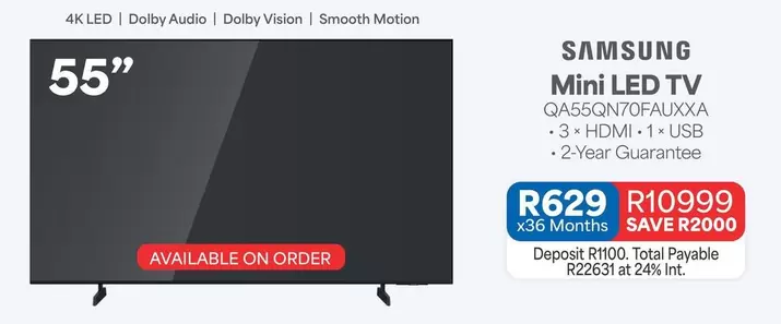 Samsung - Mini LED TV QA55QN70FAUXXA