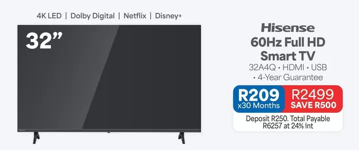 Hisense - 60Hz Full HD Smart TV