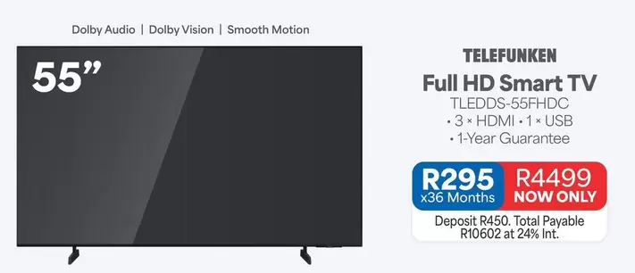 Telefunken - Full HD Smart TV TLEDDS-55FHDC