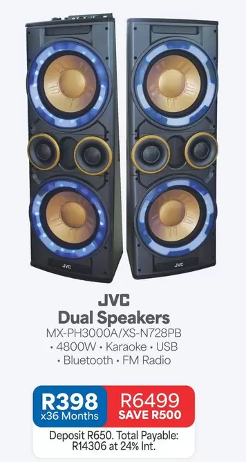 JVC - Dual Speakers MX-PH3000A/XS-N728PB