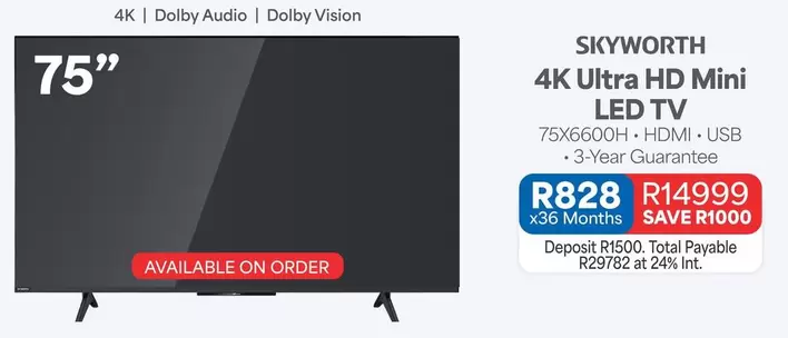 Skyworth - 4K Ultra HD Mini LED TV