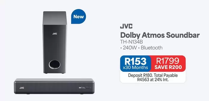 JVC - Dolby Atmos Soundbar TH-N134B