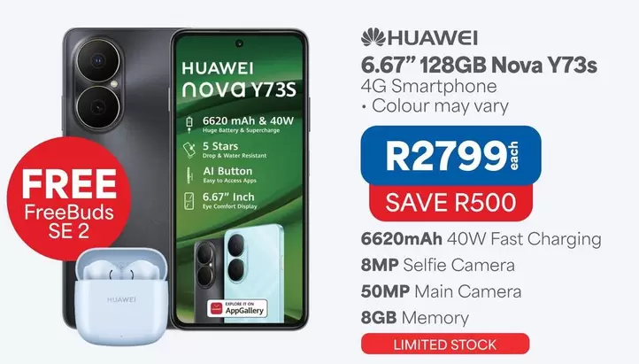 Huawei - HUAWEI NOVA Y73S 4G Smartphone