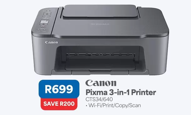 Canon - Pixma 3-in-1 Printer CTS34/640