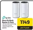 TP-LINK - Deco E4 Mesh Router 2-Pack (390133)
