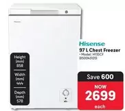 Hisense - 97 L Chest Freezer