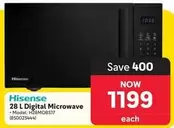 Hisense - 28 L Digital Microwave (H28MDB517)