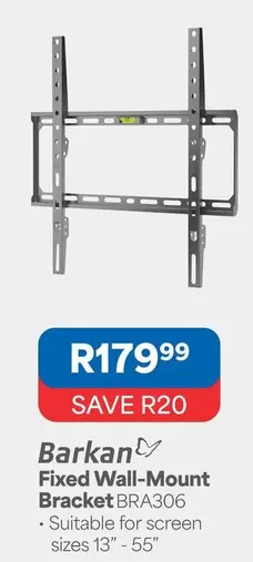 Fixed Wall-Mount Bracket BRA306