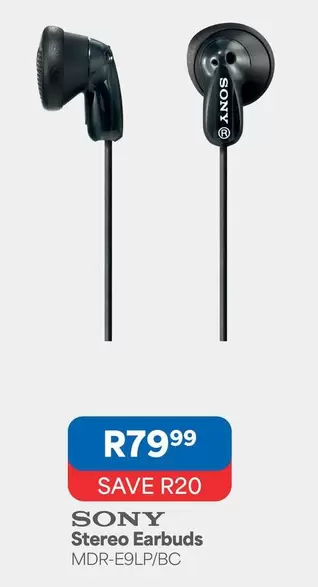 Sony - Stereo Earbuds MDR-E9UP/BC