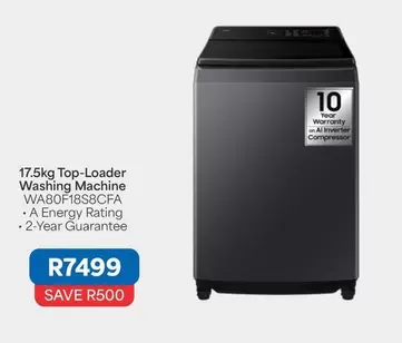Samsung - 17.5kg Top-Loader Washing Machine WA80F18S8CFA