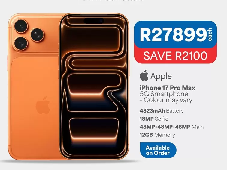 Apple - iPhone 17 Pro Max 5G Smartphone