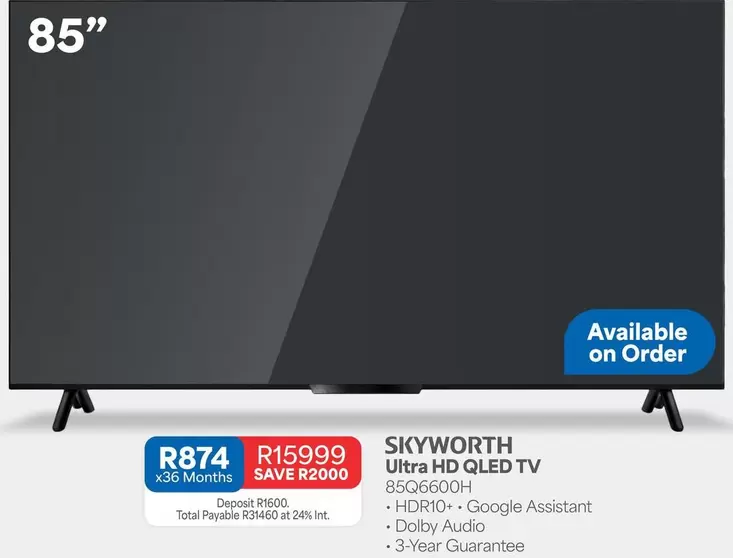 Skyworth - Ultra HD QLED TV 85Q6600H