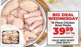16-Piece Chicken Braai Packs