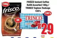 Frisco - Instant Coffee Refill / Teabags