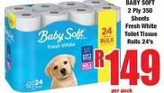 Baby Soft - Toilet Tissue Rolls