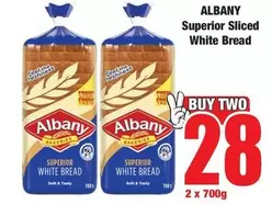 Albany - Superior Sliced White Bread
