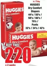 Huggies - Dry Comfort Diapers