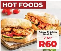 Crispy Chicken Paninis