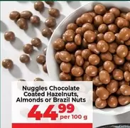 Nuggles Chocolate Coated Hazelnuts, Almonds or Brazil Nuts