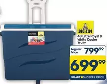 Royal - 48 Litre & White Cooler Trolley