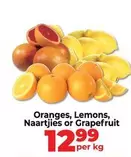 Oranges, Lemons, Naartjies or Grapefruit