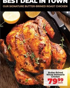 Butter-Brined Whole Rotisserie Chicken