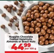 Nuggles Chocolate Coated Hazelnuts, Almonds or Brazil Nuts
