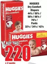 Huggies - Dry Comfort Diapers