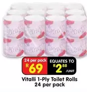 1-Ply Toilet Rolls