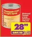 Ritebrand - Pineapple in Syrup
