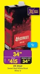 4th Street - Sweet Red/White/Rose Wine