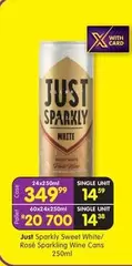 Just Sparkly Sweet White/ Rosé Sparkling Wine Cans
