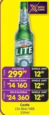 CASTLE - Lite Beer NRB 330ml